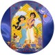 r14Alad1 Vafa rotunda Aladdin si Jasmine d14.5cm